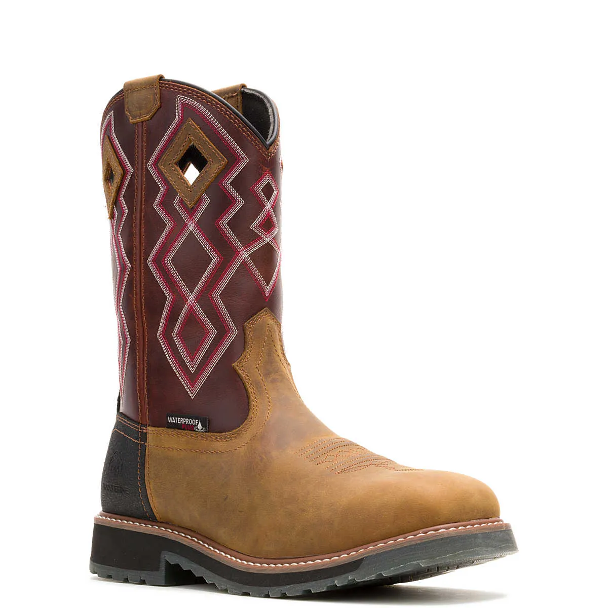 Wolverine Men's Rancher Pro HyperRest® Pull-On Composite-Toe Work Wellington - Rust
