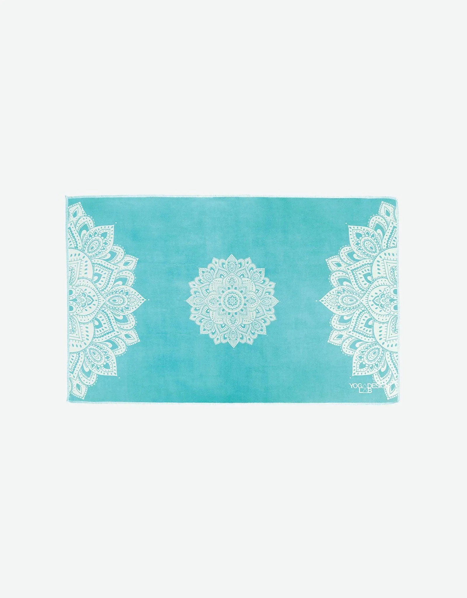 Yoga Hand Towel - Mandala Turquoise - Lightweight, Absorbent Material